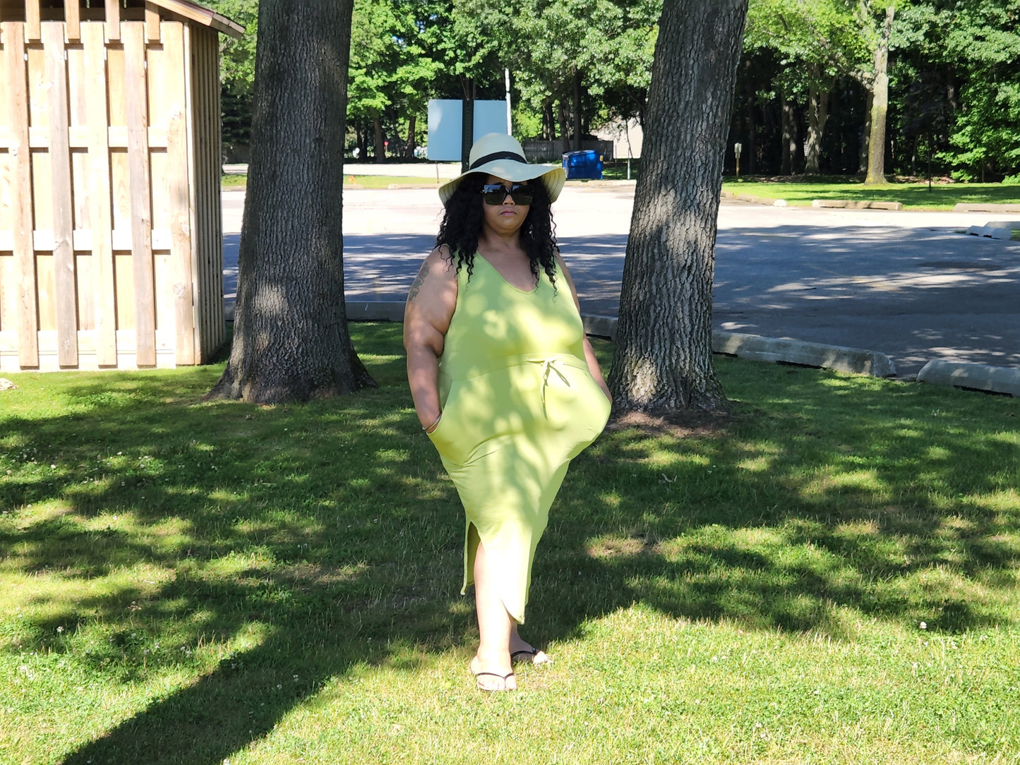 Lime Stop Light Dress - Wonder Wishes Boutique LLC