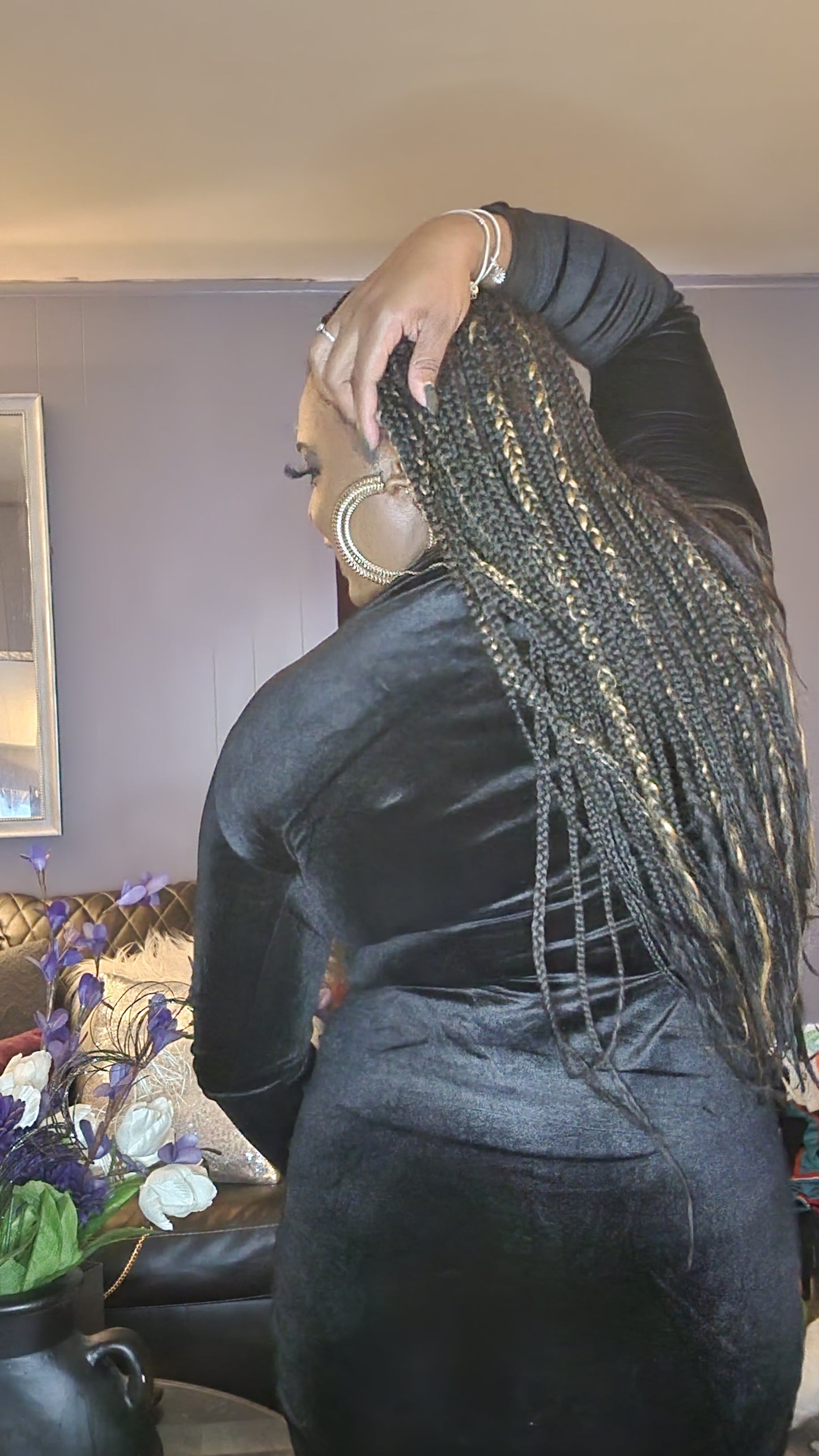 Long Sleeves Velour Dress - Wonder Wishes Boutique LLC